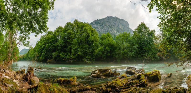 Fotografía panorámica Rio Cares